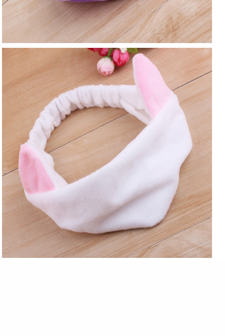 Fashion Watermelon Red Cat Ears Contrast Color Wide Side Elastic Headband,Hair Ribbons