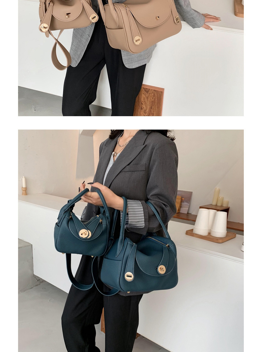 Fashion Pu Lock Stitching One Shoulder Diagonal Bag,Shoulder bags