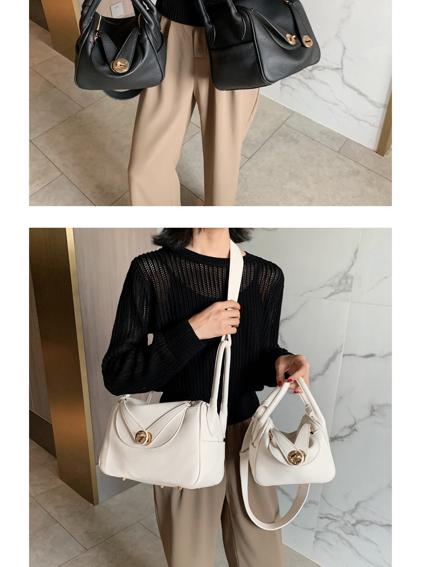 Fashion Pu Lock Stitching One Shoulder Diagonal Bag,Shoulder bags