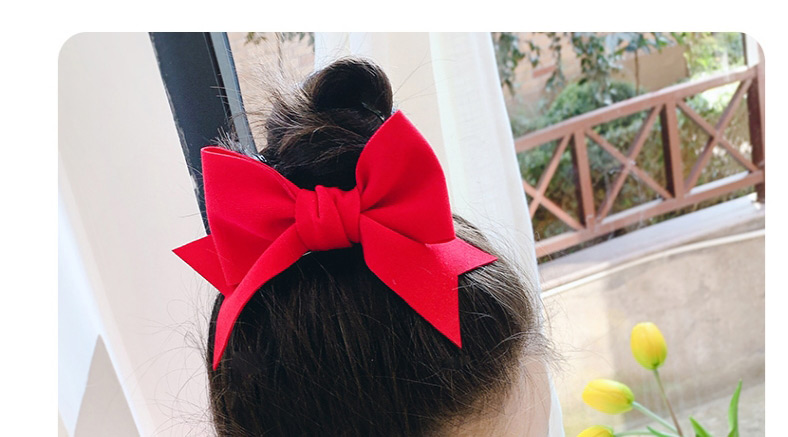 Fashion Small Bow-pink Three-dimensional Bowknot Fabric Alloy Childrens Hairpin,Kids Accessories
