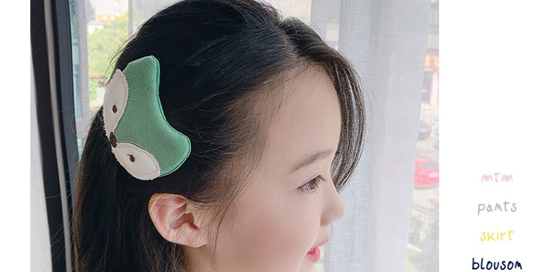 Fashion Little Fox Fabric Alloy Fruit Animal Hairpin For Children,Kids Accessories
