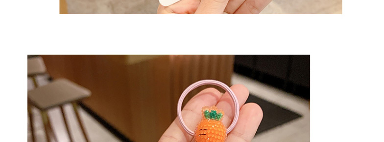 Fashion Blue Bee Box Net Yarn Animal Fruit Children Hairpin Hair Rope Set,Kids Accessories