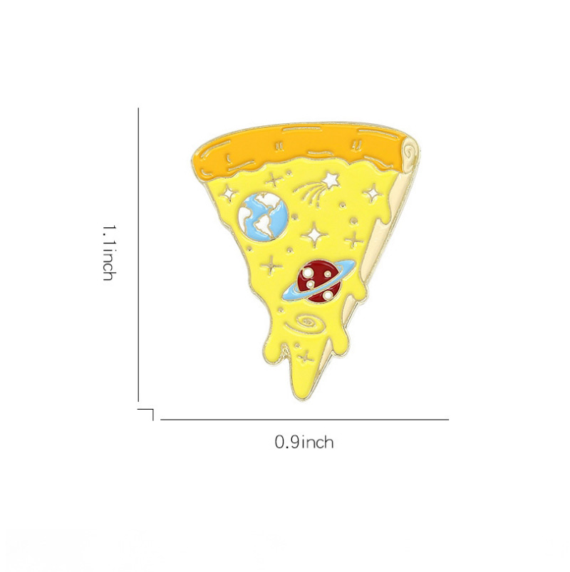 Fashion Pizza Pizza Dripping Alloy Brooch,Korean Brooches