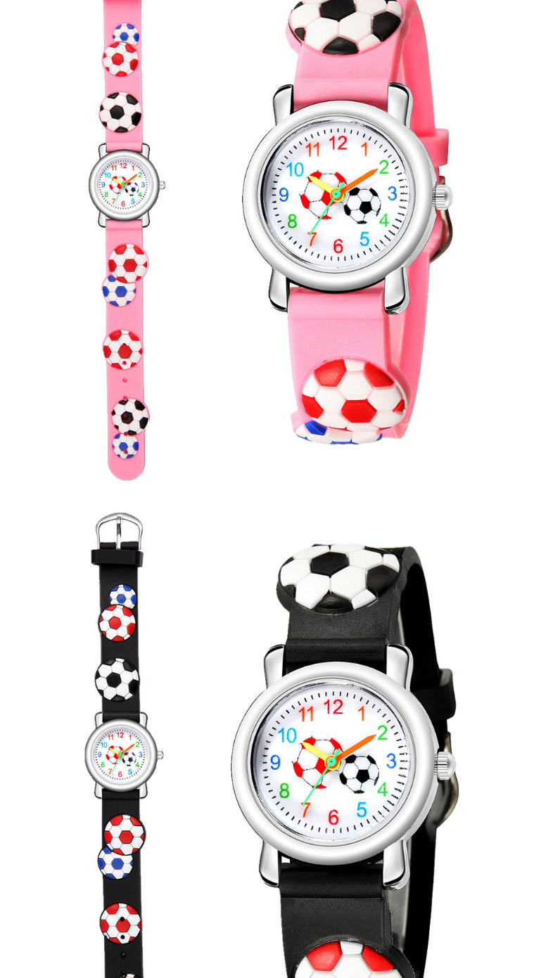 Fashion Red 4d Embossed Football Pattern Digital Face Childrens Sports Watch,Ladies Watches