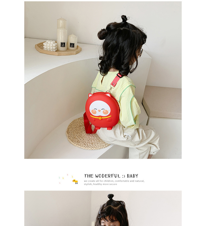 Fashion Lightgreen Little Dinosaur Animal Dinosaur Bow Silicone Kids Backpack,Backpack