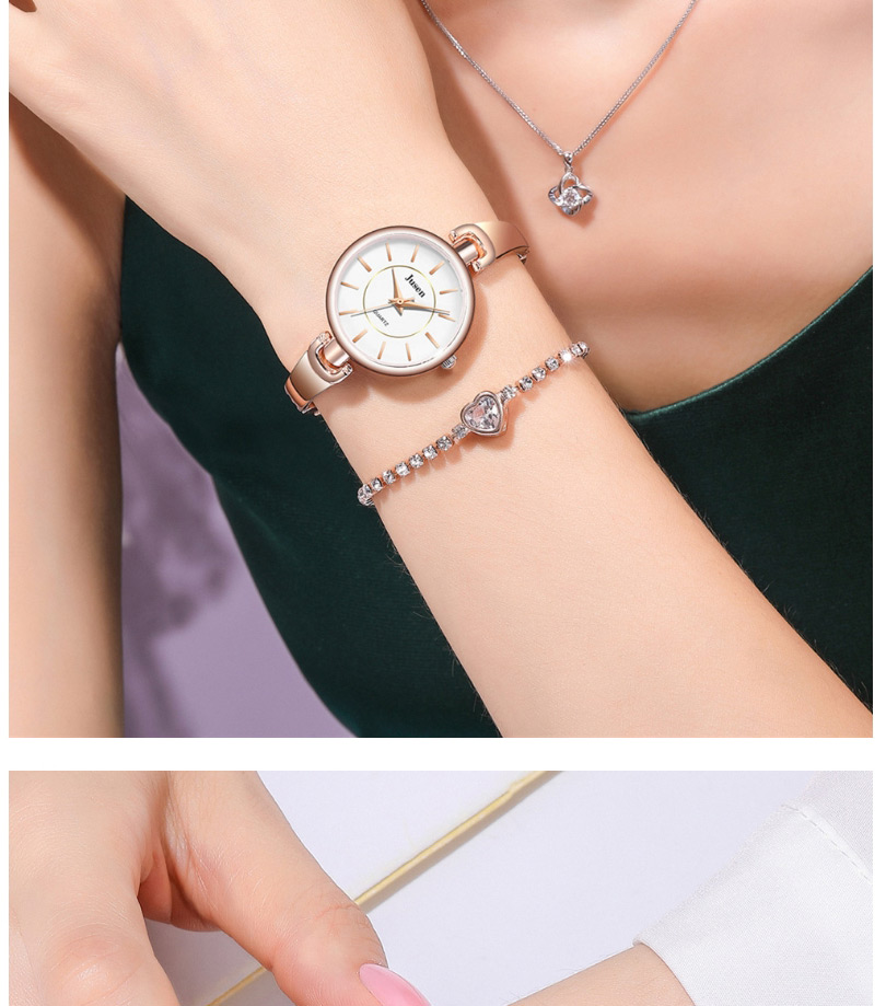 Fashion Silver With White Noodles Thin Steel Band Ol Strip Nail Face Quartz Steel Band Watch,Ladies Watches