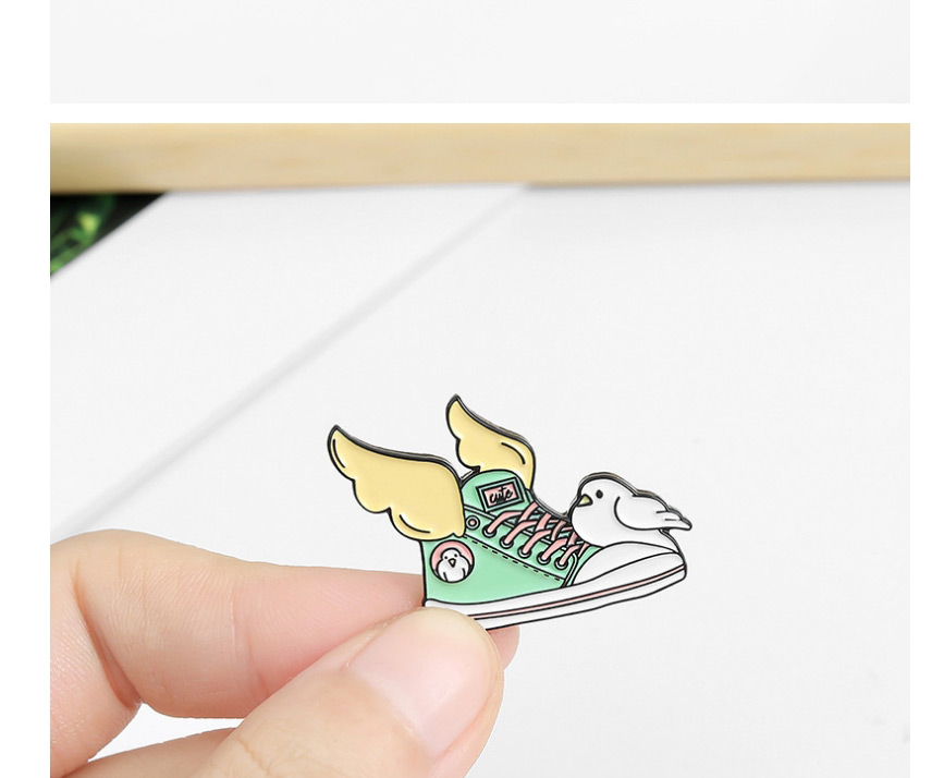 Fashion Bunny Shoe Birdie Alloy Paint Cat Dripping Brooch,Korean Brooches