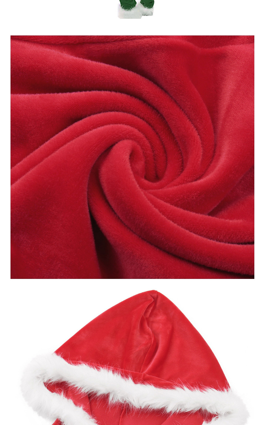 Fashion Red Christmas Zipper Plush Stitching Jumpsuit,Bodysuits