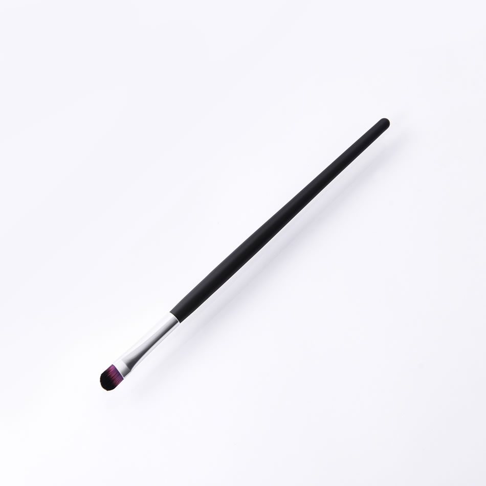 Fashion Single = Pink Gold-white Hair-eyebrow Brush Color Makeup Brush With Wooden Handle And Aluminum Tube Nylon Hair,Beauty tools