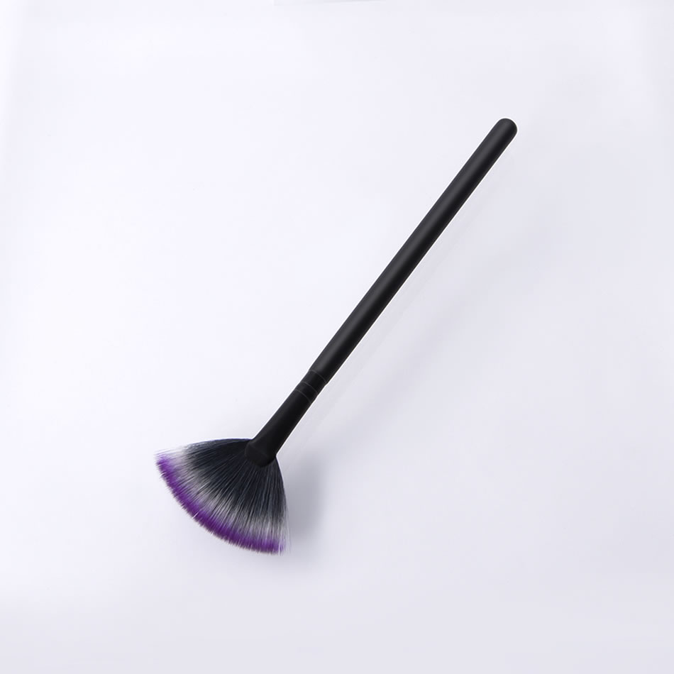 Fashion Single-black Coffee-concealer Color Makeup Brush With Wooden Handle And Aluminum Tube Nylon Hair,Beauty tools
