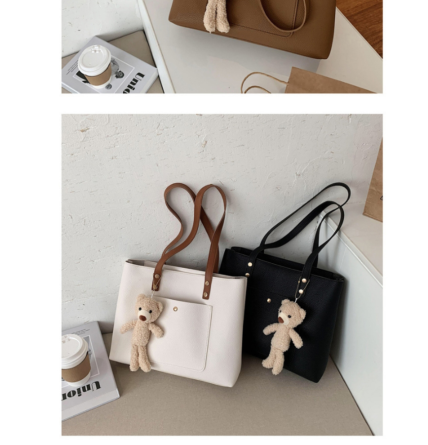 Fashion White Stitching Solid Color Large Capacity Single-shoulder Mother And Daughter,Messenger bags
