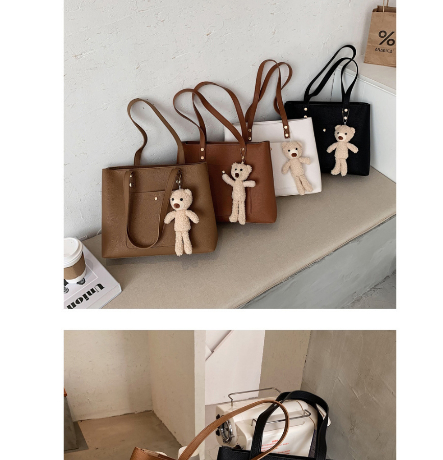Fashion White Stitching Solid Color Large Capacity Single-shoulder Mother And Daughter,Messenger bags