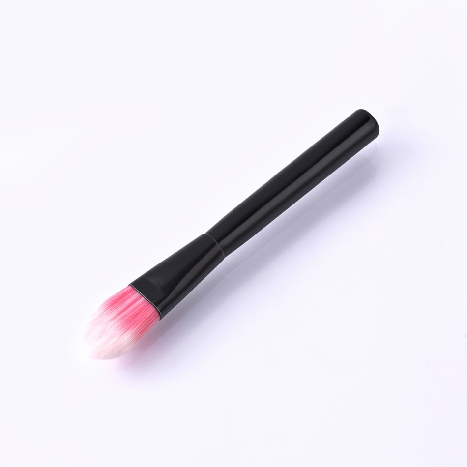 Fashion Single Fuchsia Color Makeup Brush With Wooden Handle And Aluminum Tube,Beauty tools