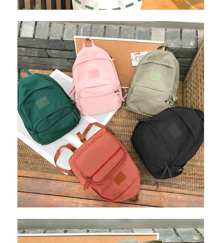 Fashion Green Nylon Cloth Letter Labeled Backpack,Backpack