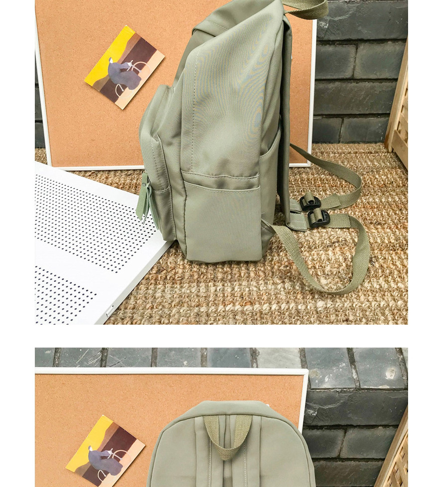 Fashion Armygreen Nylon Cloth Letter Labeled Backpack,Backpack