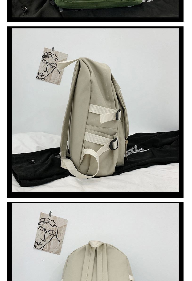 Fashion Off-white Oxford Cloth Belt Buckle Letter Logo Backpack,Backpack