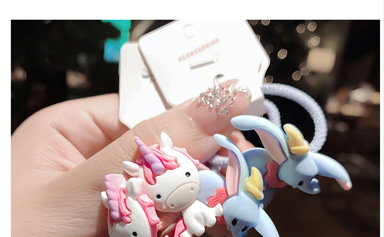 Fashion Little Princess Animal Flower Resin Hair Rope Set,Kids Accessories