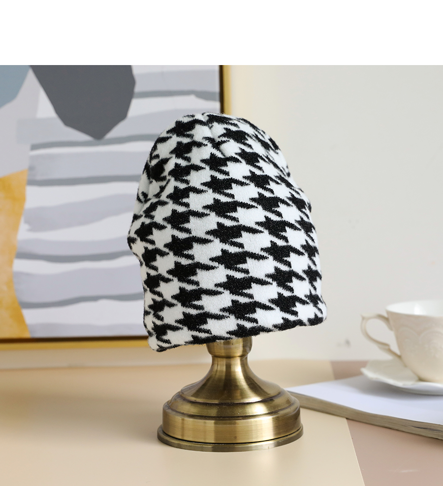 Fashion Zebra Pattern Knitted Geometric Pattern Hat,Knitting Wool Hats