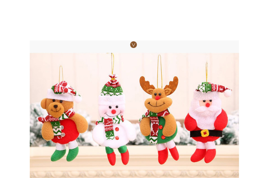 Fashion Deer Doll Hit Color Elk Old Man Christmas Tree Pendant,Festival & Party Supplies