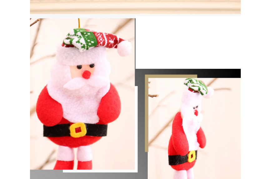 Fashion Bear Doll Hit Color Elk Old Man Christmas Tree Pendant,Festival & Party Supplies