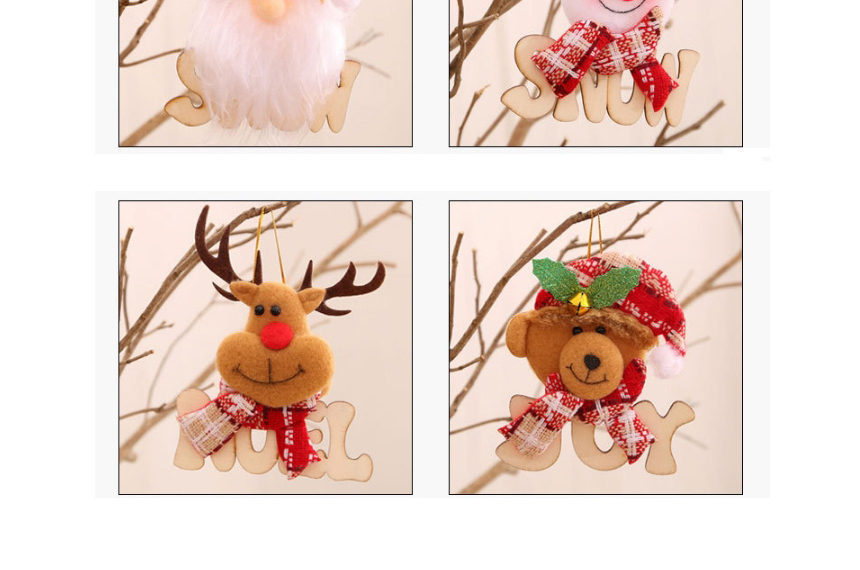 Fashion Bear Wooden Letter Dolls Contrast Color Lattice Small Pendant,Festival & Party Supplies