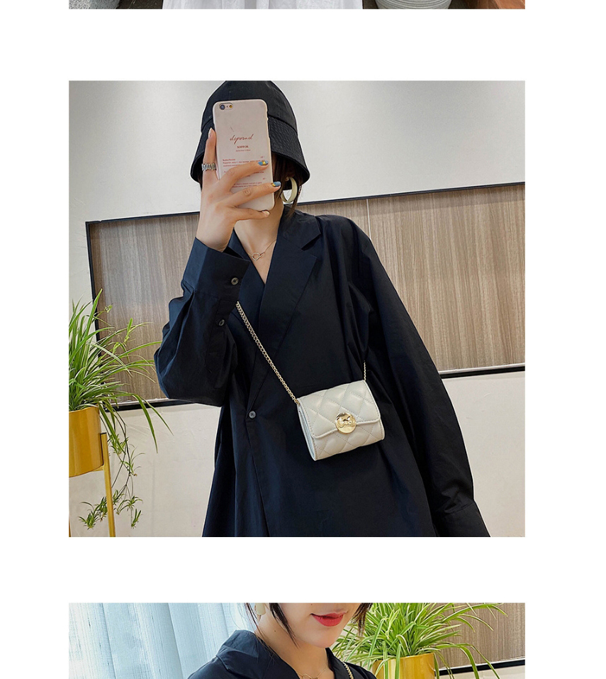 Fashion Large Style-beige Chain Flap Lock Crossbody Shoulder Bag,Messenger bags