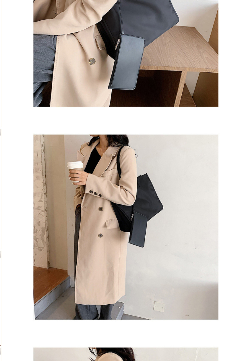 Fashion Khaki Large-capacity Nylon Shoulder Bag,Messenger bags