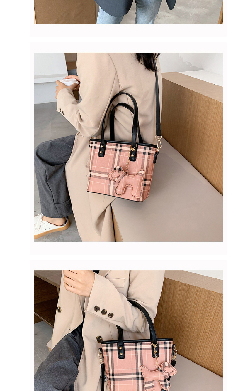 Fashion Brown Check Color Large Capacity Crossbody Shoulder Bag,Messenger bags