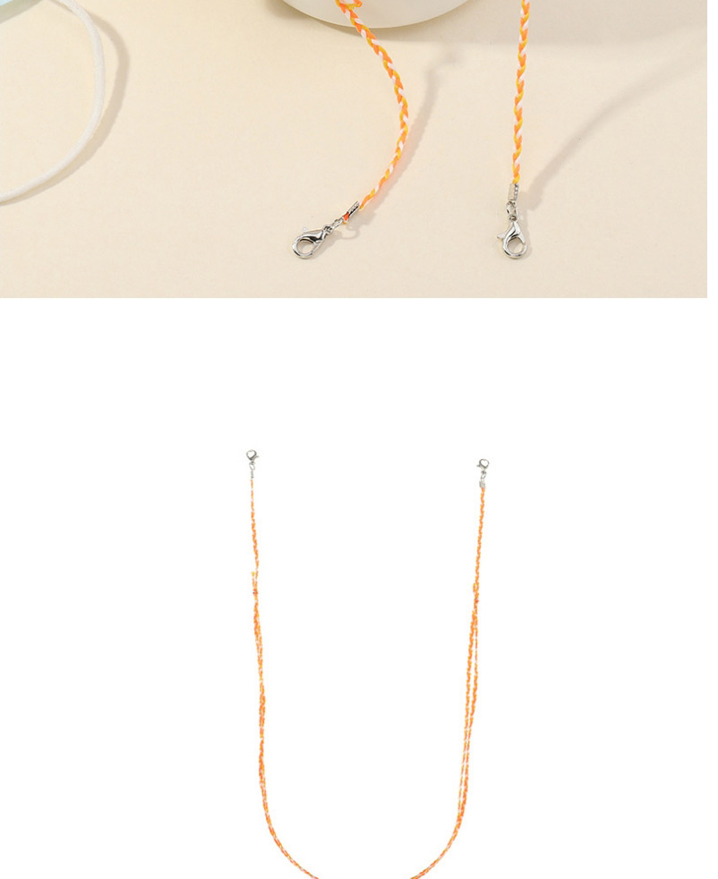 Fashion Orange Braided Rope Anti-skid Glasses Chain,Sunglasses Chain
