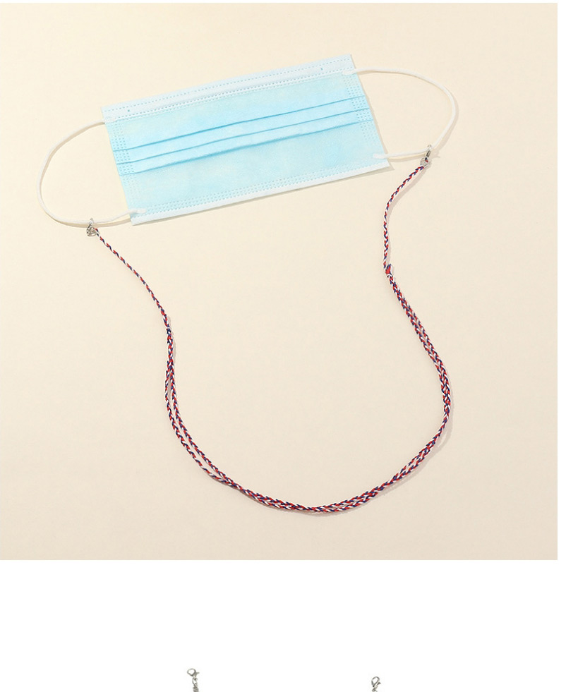 Fashion Red And Blue Braided Rope Anti-skid Glasses Chain,Sunglasses Chain