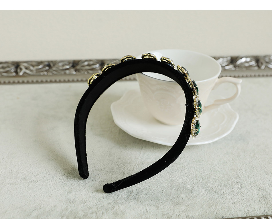 Fashion White Fabric Diamond-studded Round Headband,Head Band