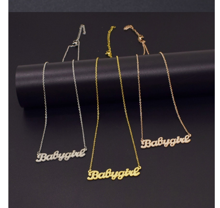 Fashion Earrings-gold Color Letter Stainless Steel Hollow Earrings Necklace,Earrings
