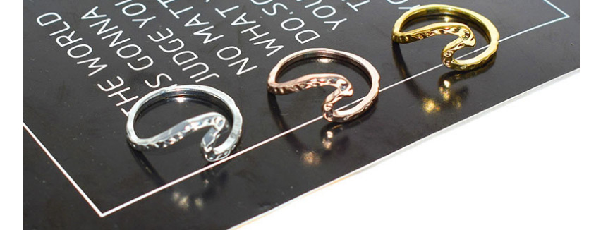 Fashion Gold Color Wave Hollow Alloy Ring,Fashion Rings