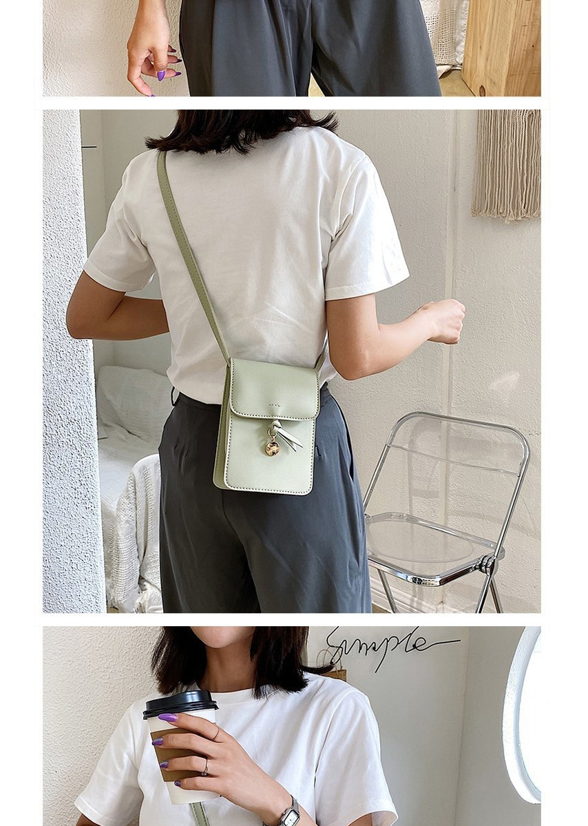 Fashion Green Flap Top Stamped Letters One-shoulder Messenger Bag,Shoulder bags