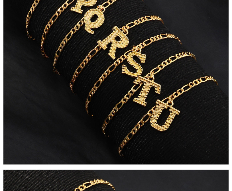 Fashion Gold Color H Letter Pendant Alloy Hollow Anklet,Fashion Anklets