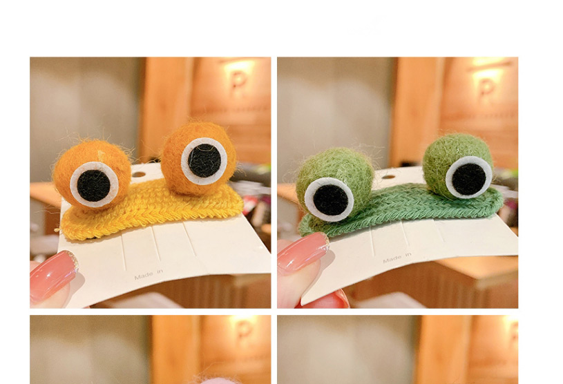 Fashion Orange Frog Little Frog Eyes Alloy Fabric Children Hairpin,Kids Accessories