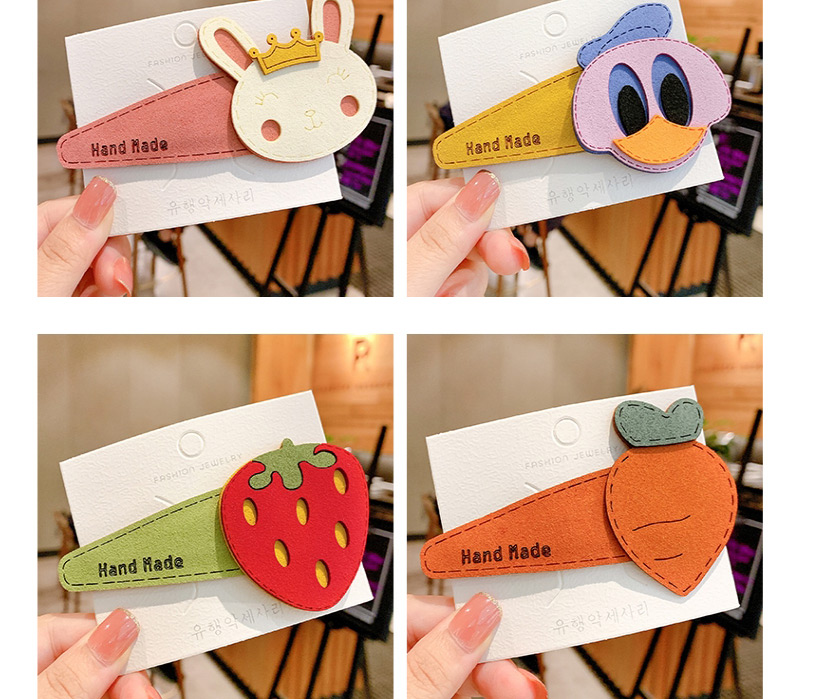 Fashion Kiwi Frosted Animal Fruit Alloy Childrens Hairpin,Kids Accessories