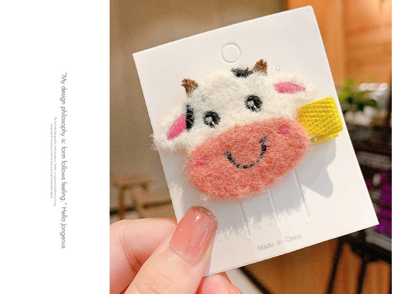 Fashion Little White Rabbit [bb Clip] Fruit Animal Felt Alloy Children Hairpin,Kids Accessories