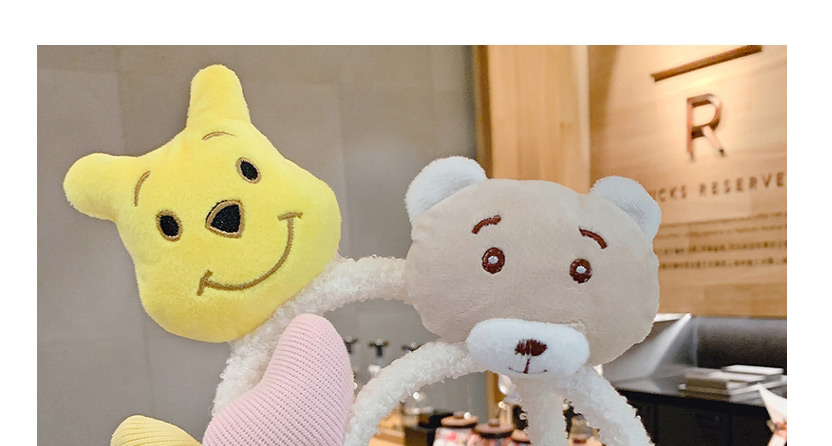 Fashion Pink Bear Elephant Bear Hit Color Plush Childrens Headband,Kids Accessories