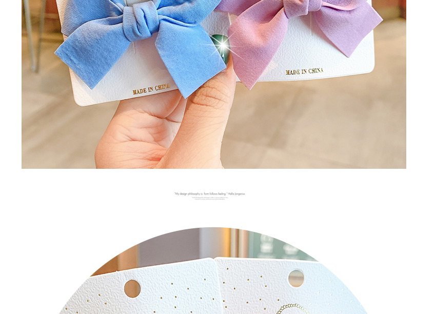 Fashion Blue Flower Hair Rope + Wool Hairpin Yarn Bowknot Small Flowers Children Hairpin Hair Rope,Kids Accessories