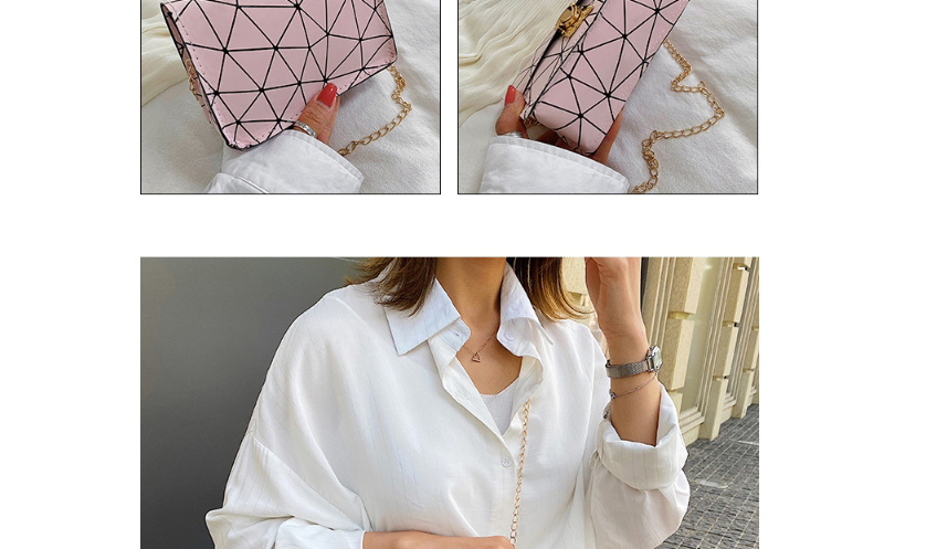 Fashion Pink Bullet Lock Chain Shoulder Messenger Bag,Shoulder bags