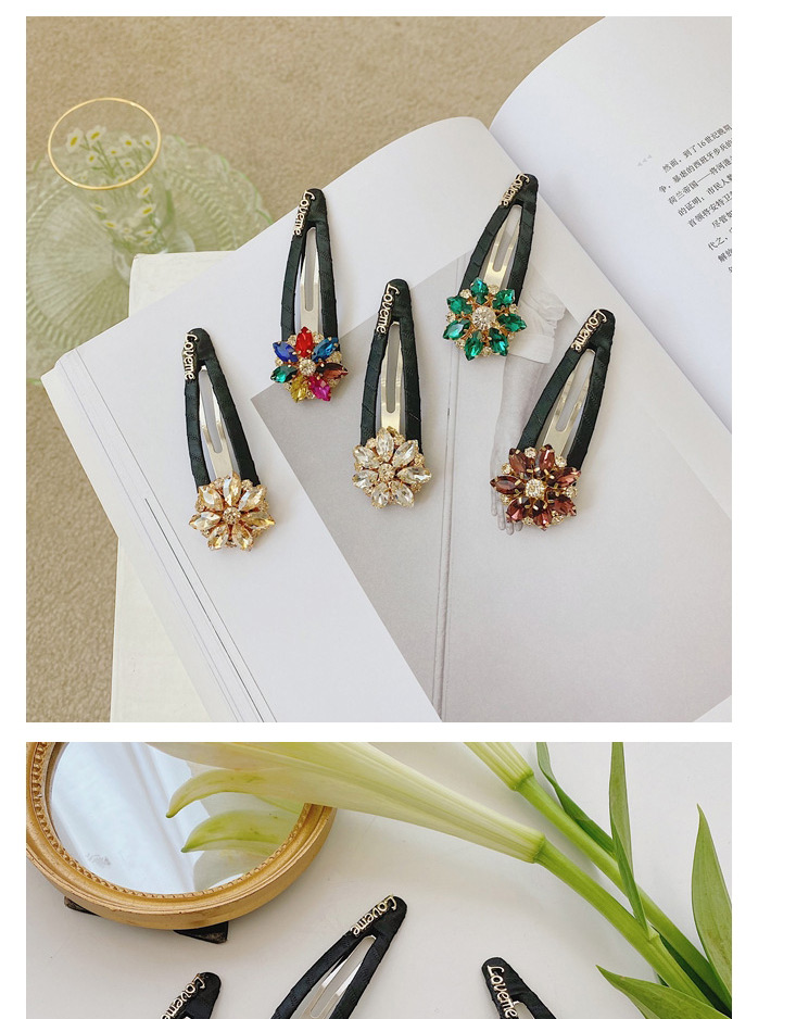 Fashion Color Diamond-studded Alloy Hollow Hairpin,Hairpins