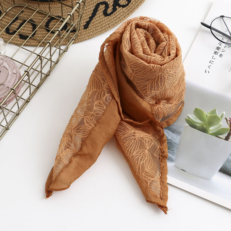 Fashion Green Lace Stitching Pure Color Triangle Scarf,Thin Scaves