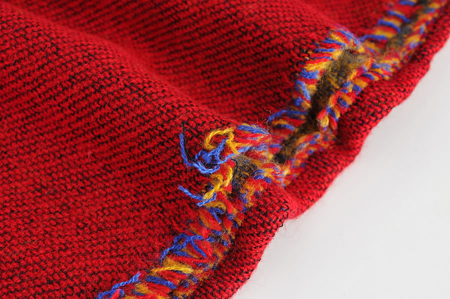 Fashion Black Jacquard Cashmere-trimmed Shawl Cape,knitting Wool Scaves