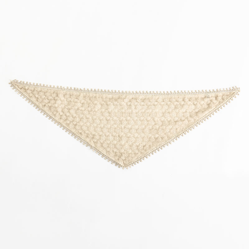 Fashion Light Brown Dirty Dirty Embroidered Triangle Scarf,Thin Scaves
