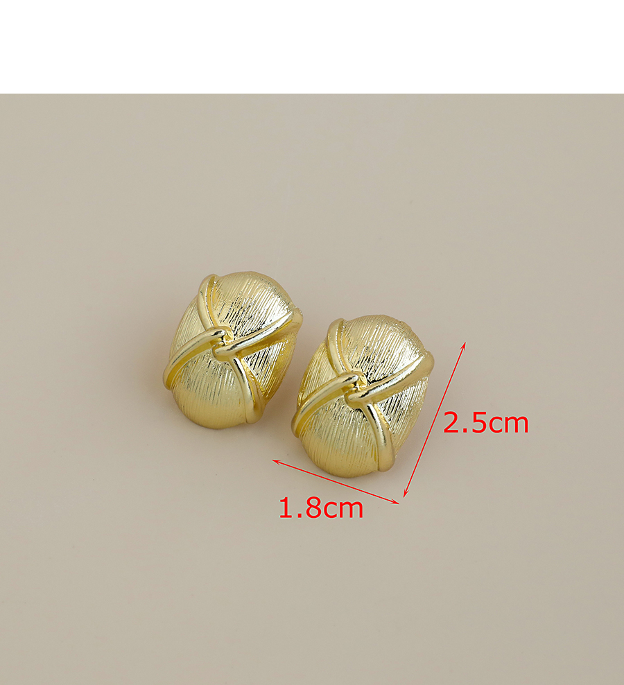 Fashion Golden Alloy Ring Chain Earrings,Drop Earrings