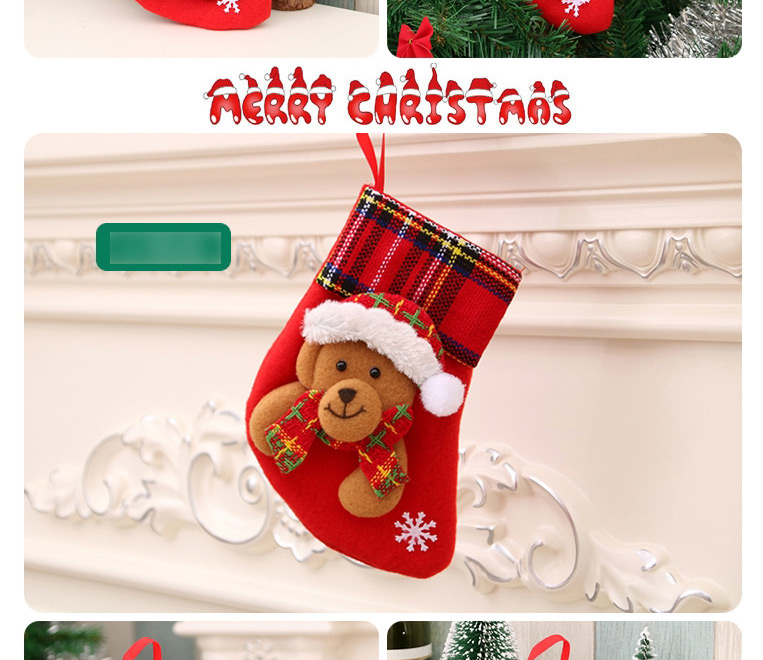 Fashion Snowman Christmas Christmas Stockings Elderly Elk Children Gift Bag,Festival & Party Supplies