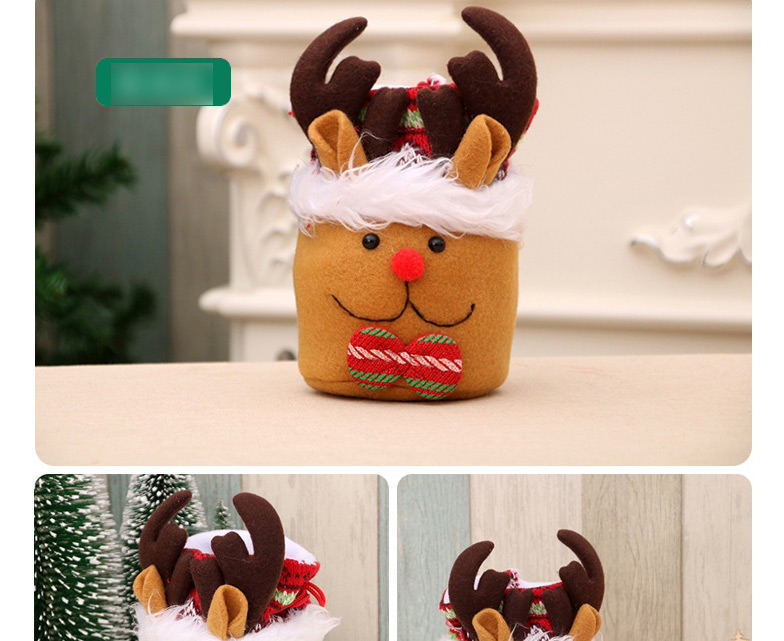 Fashion Snowman Christmas Santa Plush Closing Gift Bag,Festival & Party Supplies
