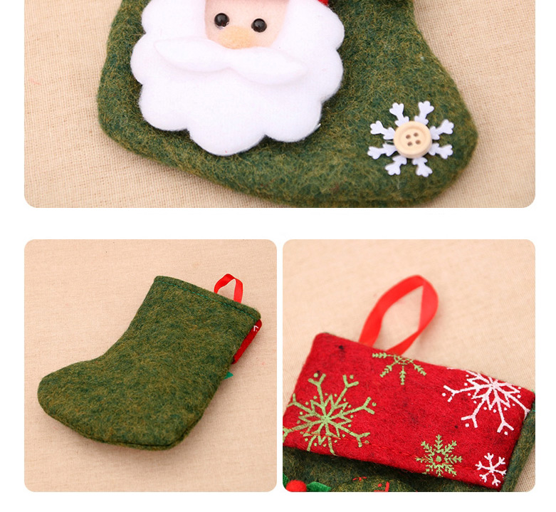 Fashion Senior Christmas Print Stitching Elderly Elk Christmas Socks,Festival & Party Supplies
