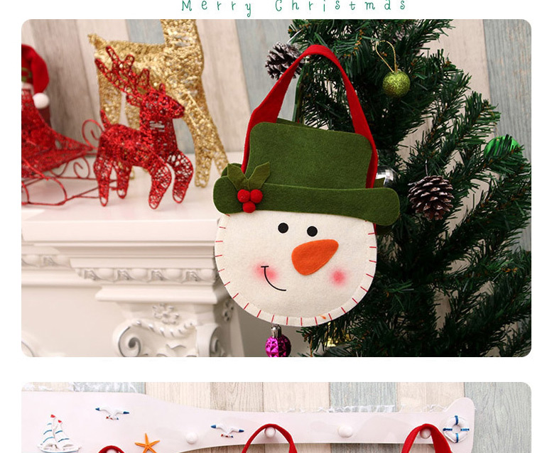 Fashion Deer Santa Claus Non Woven Christmas Apple Gift Bag,Festival & Party Supplies